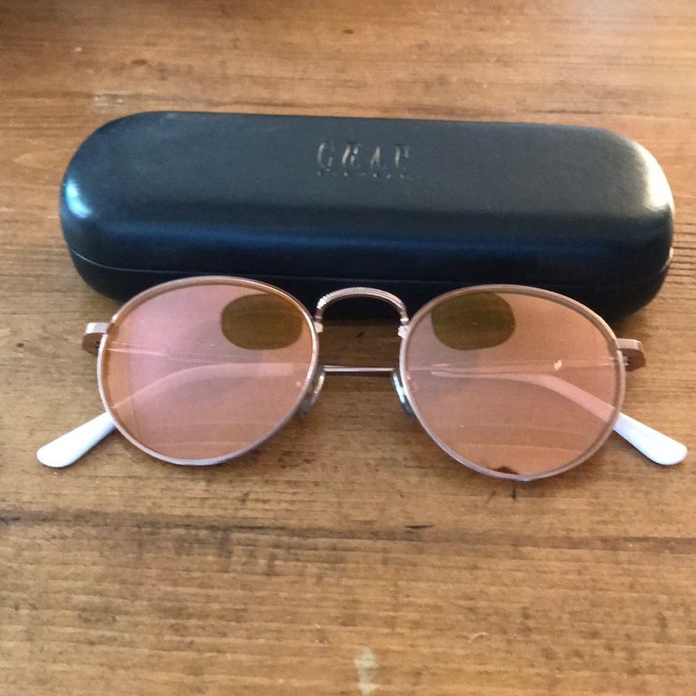 Crap Eyewear Tuff Patrol Rose Gold Sunglasses